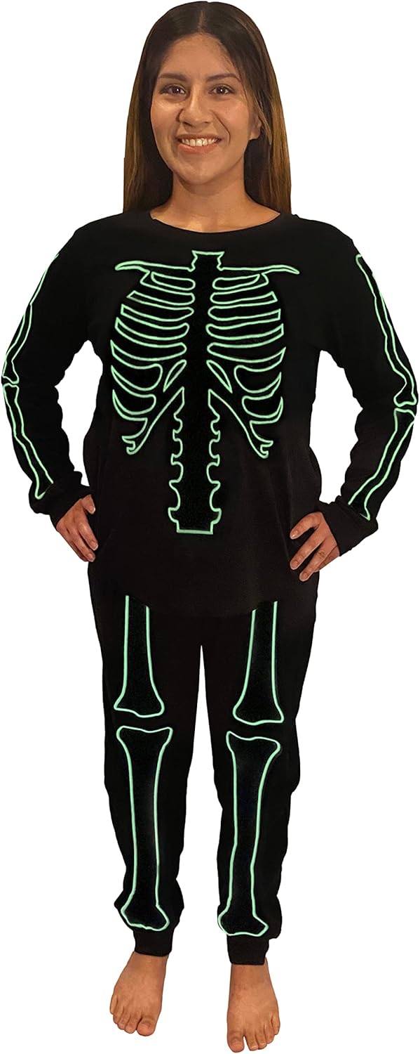 Cotton Skeleton Hoodie Pajamas J65121