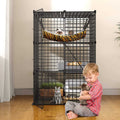 3-Tiers Metal Cat Cage with Hammock R765458