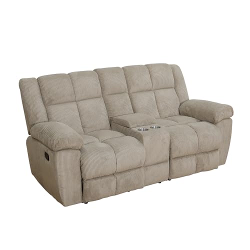 3 Pieces Corduroy Recliner Sofa Set L26270
