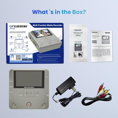 VHS to DVD Recorder with 10 DVDs & AV Cable I579