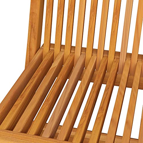 8 pcs Solid Teak Wood Folding Patio Chairs with Taupe Cushions Q71553