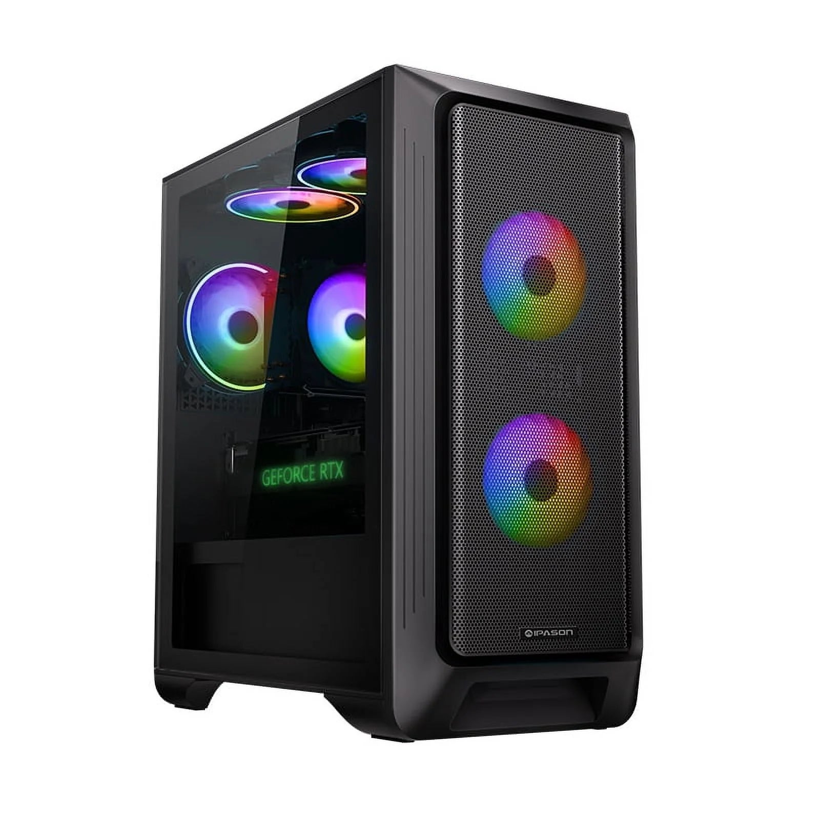 Black Gaming Desktop Intel Core i5-13400F RTX 4060 16GB DDR5 1TB M.2 NVMe Gen3 RGB Fan Cooling 650W 80+ Gold Wifi Windows 11 Home O8791