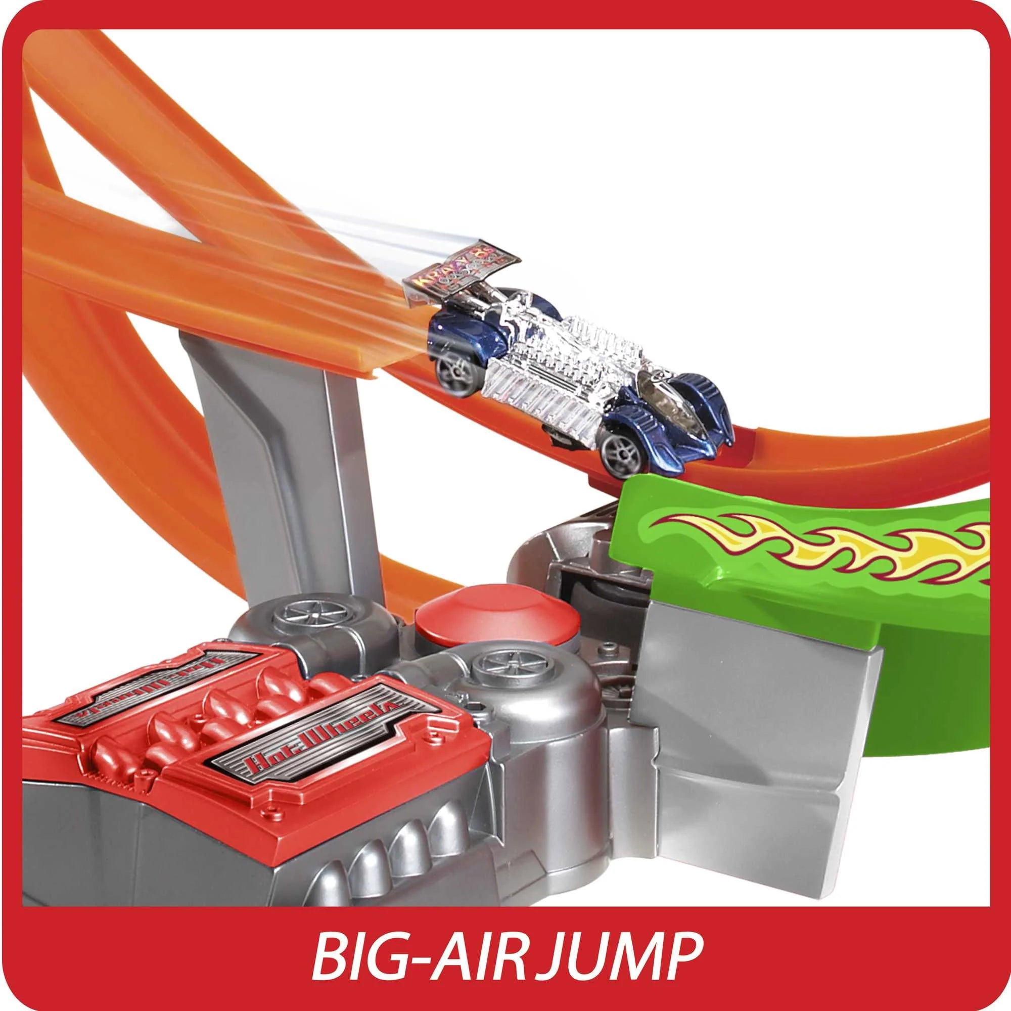 Hot Wheels Motorized Raceway Track Set with 5 Cars R346