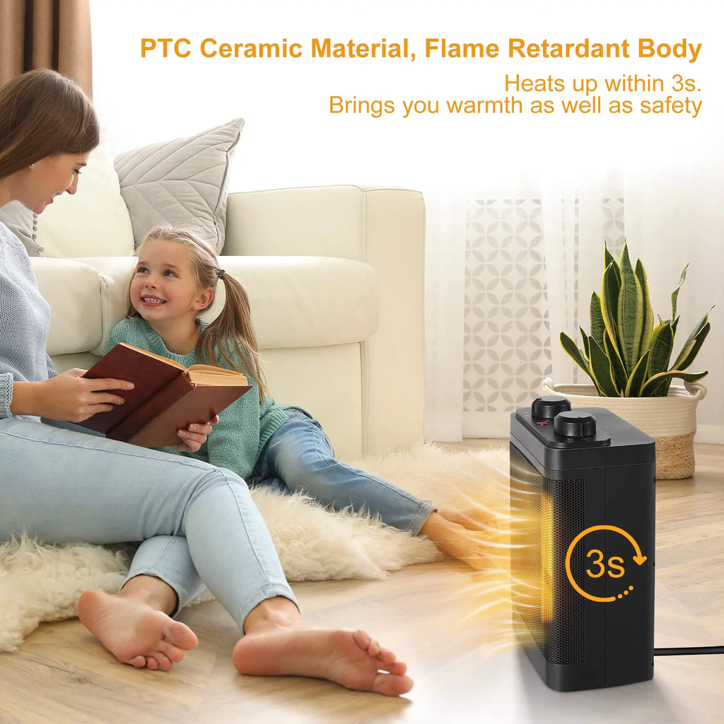 1500-Watt Ceramic Oscillating Space Heater Q57160
