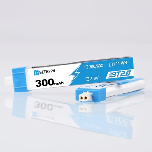 300mAh 1S Battery 3.8V 30C/60C Lipo with 1.0mm Banana Connector X956452