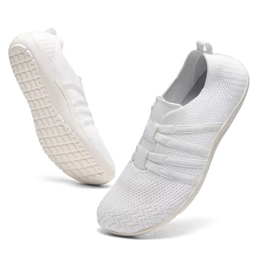 Women's Barefoot Walking Shoes Wide Toe Box Flats Lightweight Trail Running Sneakers T799724