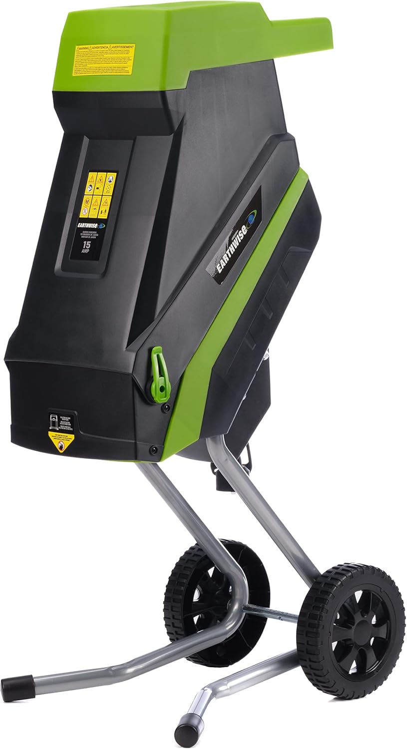 15-Amp Electric Corded Chipper/Shredder with Collection Bag E264844