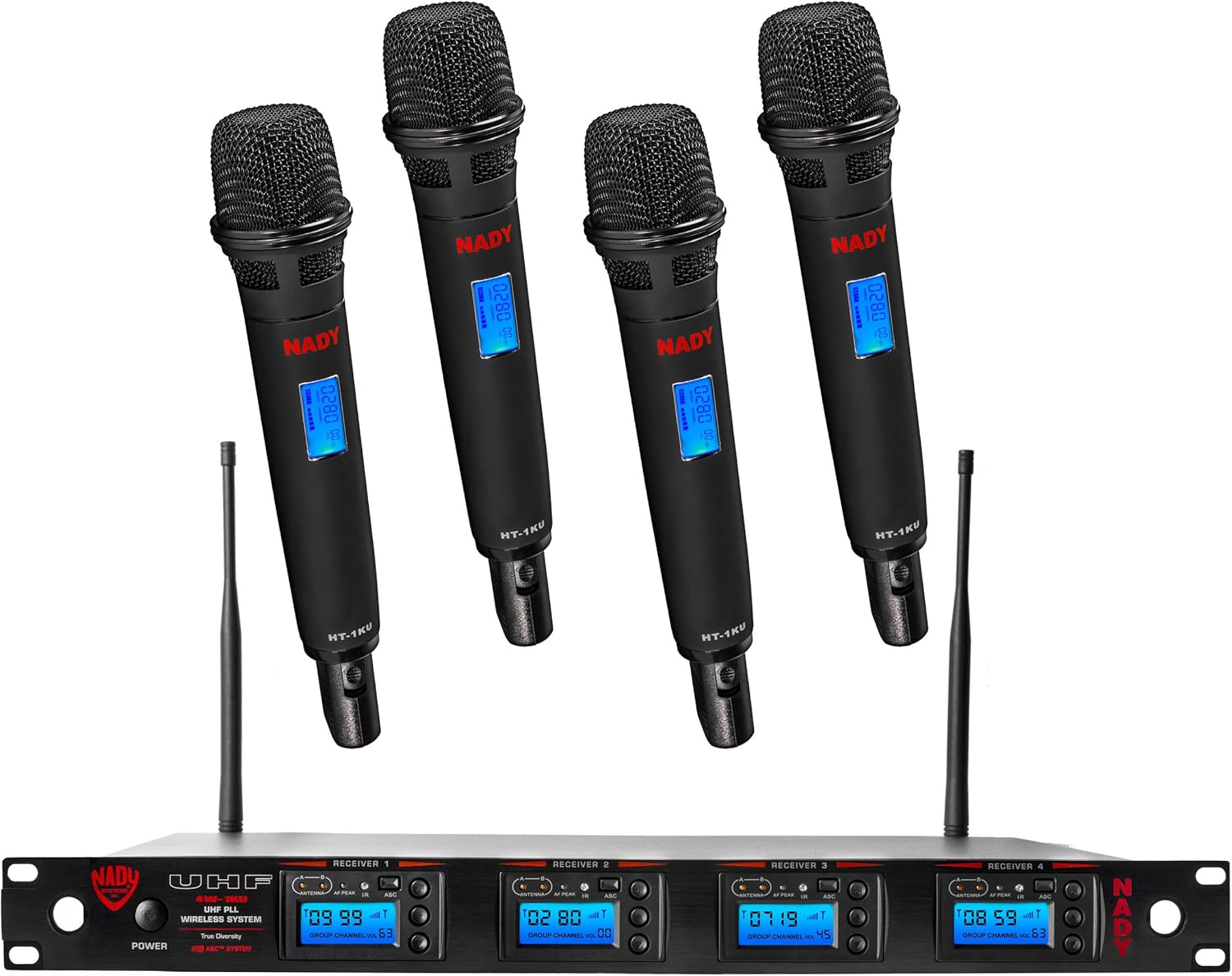 Dual True Diversity UHF Wireless System with 2 Lapel Microphones Z5135