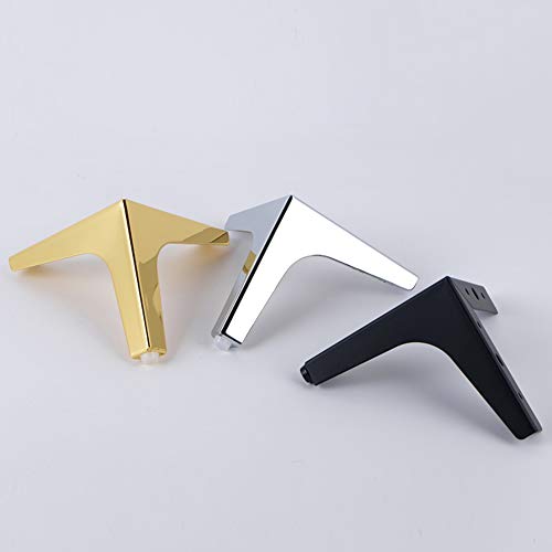 4 Load-Bearing 4.5 Inch Iron Furniture Legs D4498
