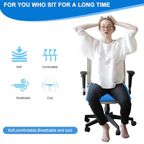 Large Cooling Gel Seat Cushion with Non-Slip Cover T992378
