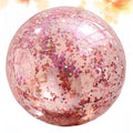 Gold Glitter Sequin Beach Ball with Pump M5566