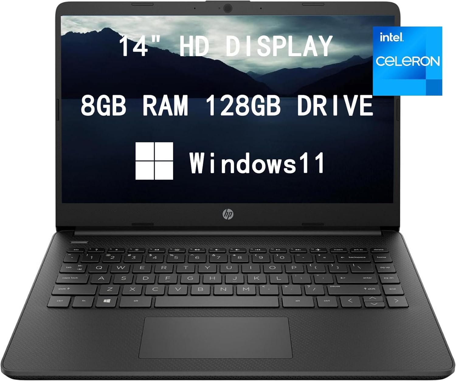 14'' HD Intel Celeron N4120 8GB RAM 128GB Windows 11 Laptop O707629