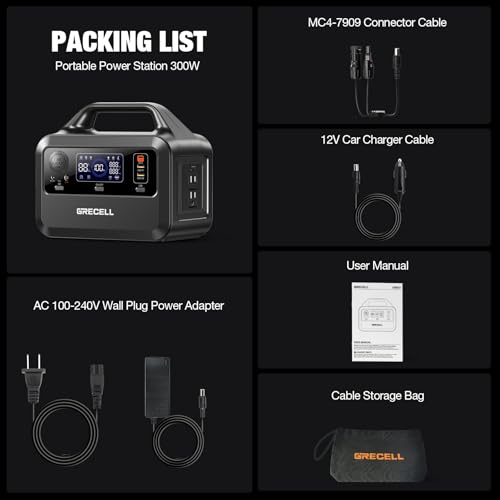 300W 230Wh LiFePO4 Portable Power Station with AC Outlets P27885