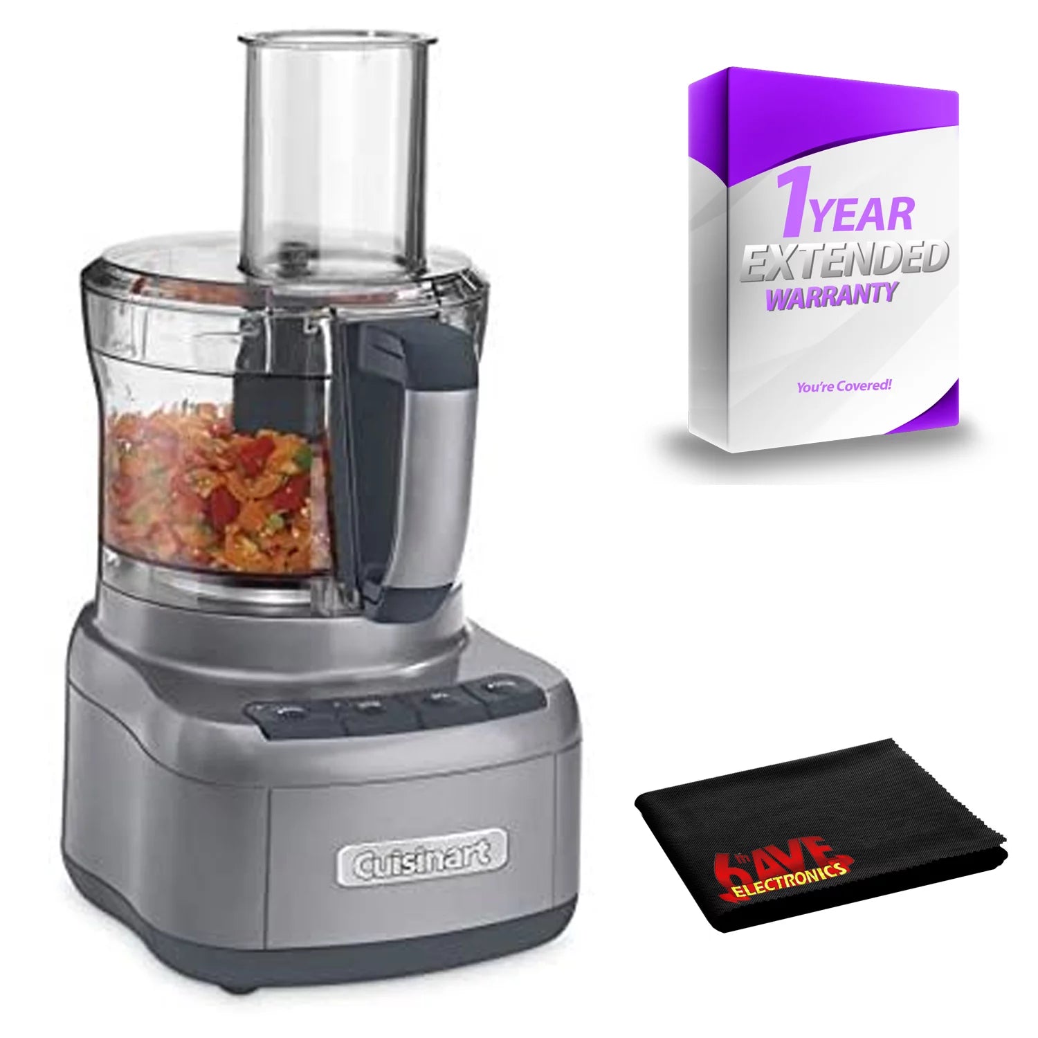 8-Cup Food Processor Gunmetal V41261