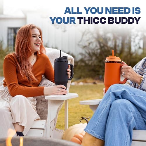 40 oz Stainless Steel Vacuum Insulated Tumbler with Lid and Straw F3854