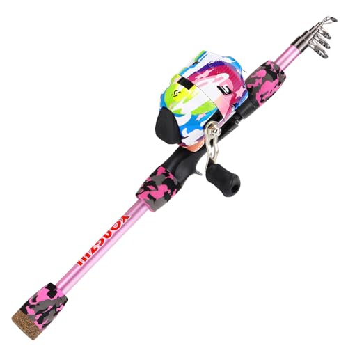 Light Weight Fishing Rod and Reel Combo with Spincast Reel Tackle Bag Lures G791