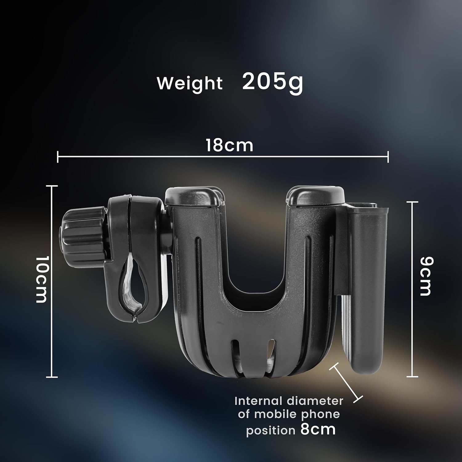2 Packs Stroller Cup Holder with Phone Holder N60119