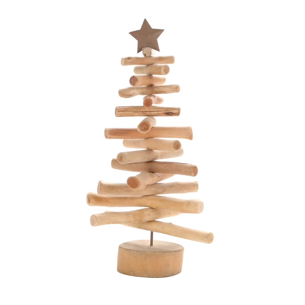 Wooden Christmas Tree Ornament Decorative Xmas Tree Size L H303877
