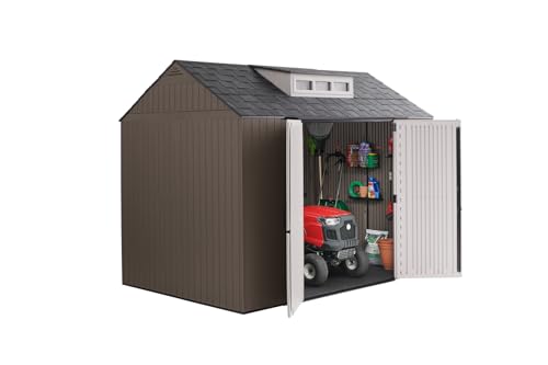 Gray 7 x 7 Ft Resin Outdoor Storage Shed F814429
