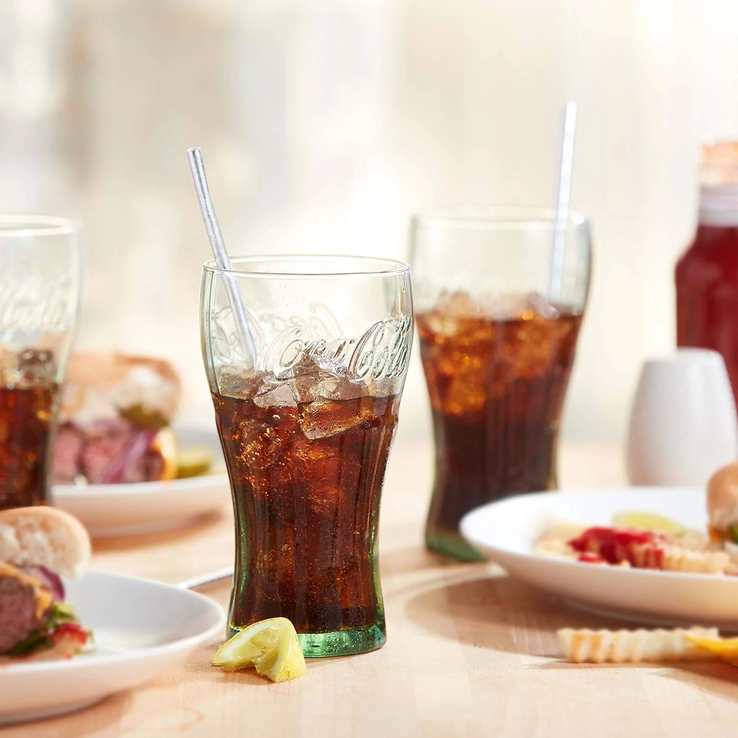 16-3/4-Ounce Glass Tumblers, Georgia Green, Set of 6 V3513