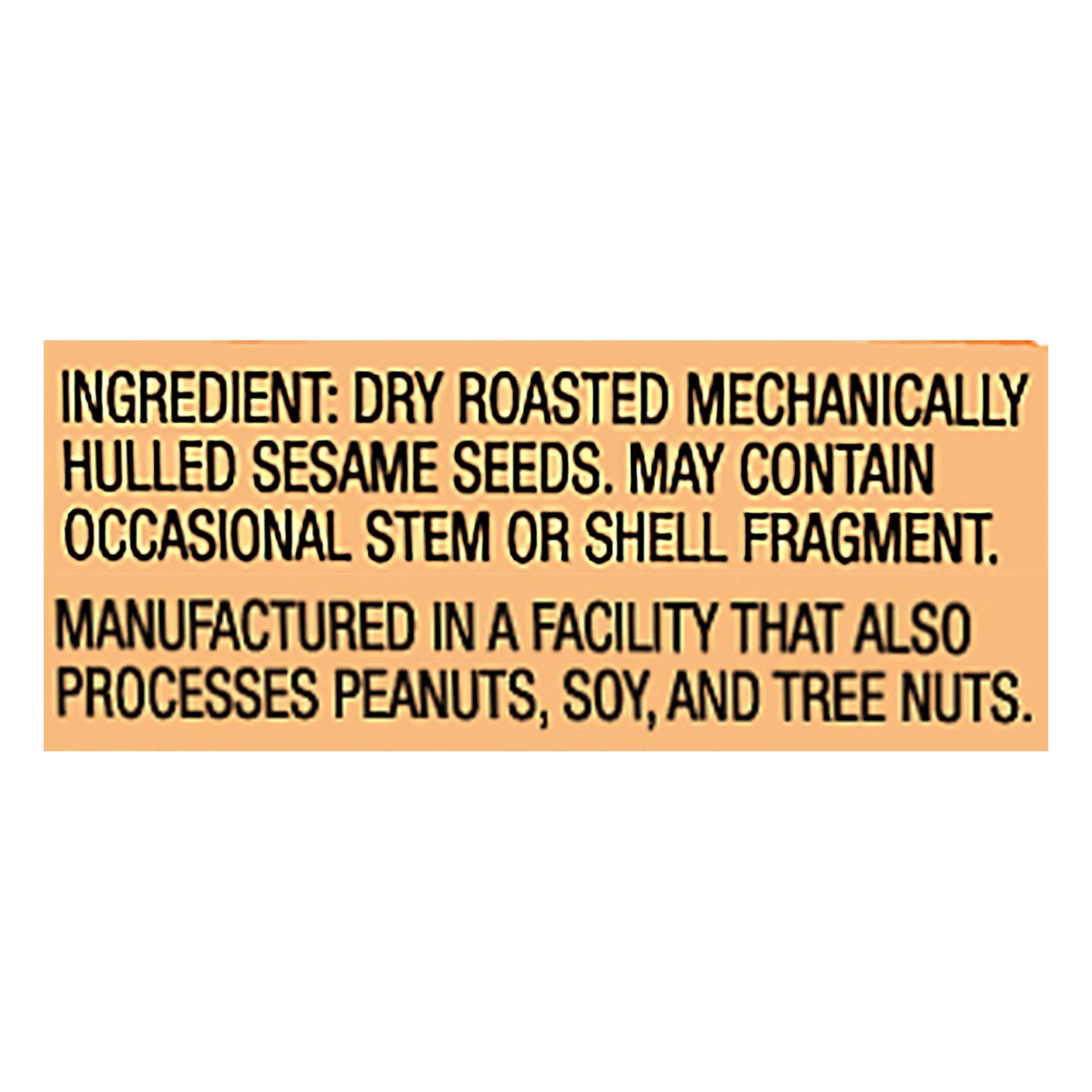 Sesame Tahini Roasted - 9 LB W54395