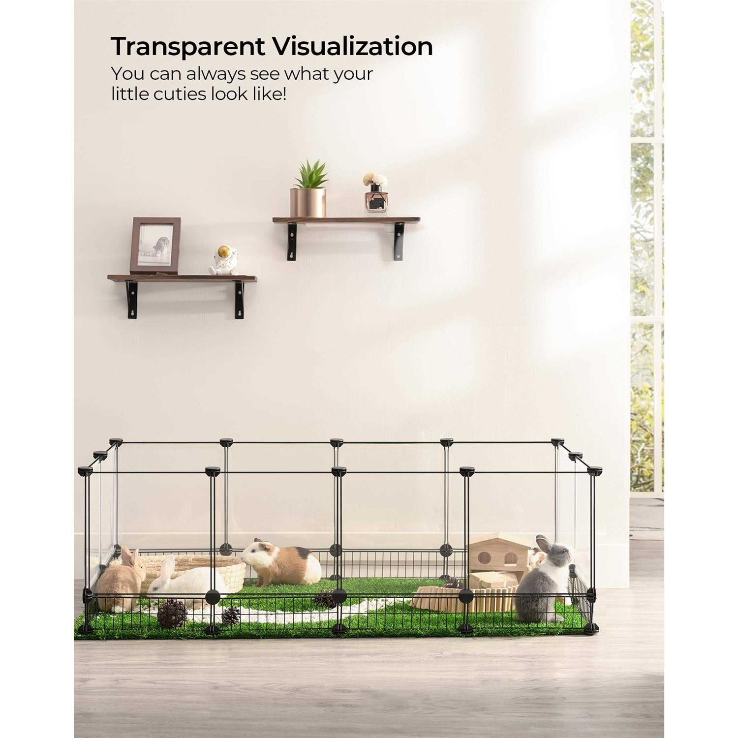 Rabbit Playpen Guinea Pig Cages Hamster Cages Iron Net Bottom X43420