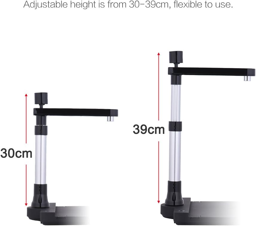 Adjustable Dual Lens Document Scanner with OCR Function LED Light X92391