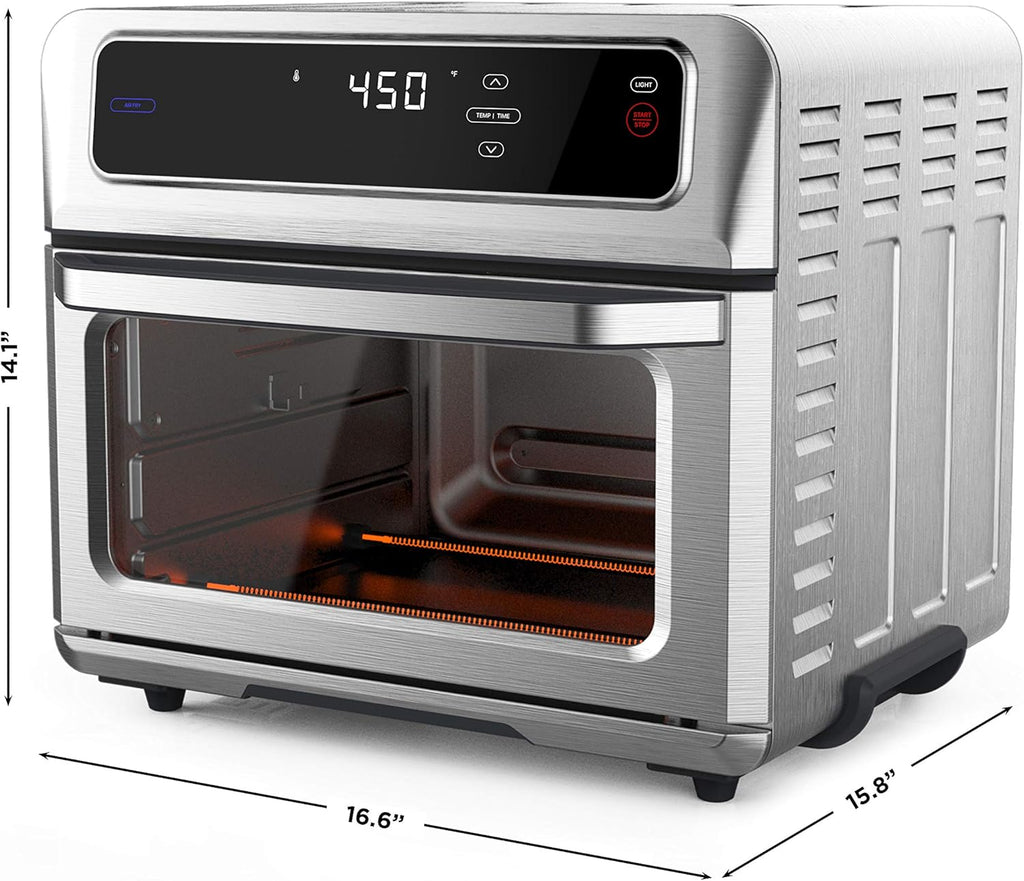 Air Fryer Toaster Oven XL 20L Convection Bake Broil Nonstick Stainless Steel Z737