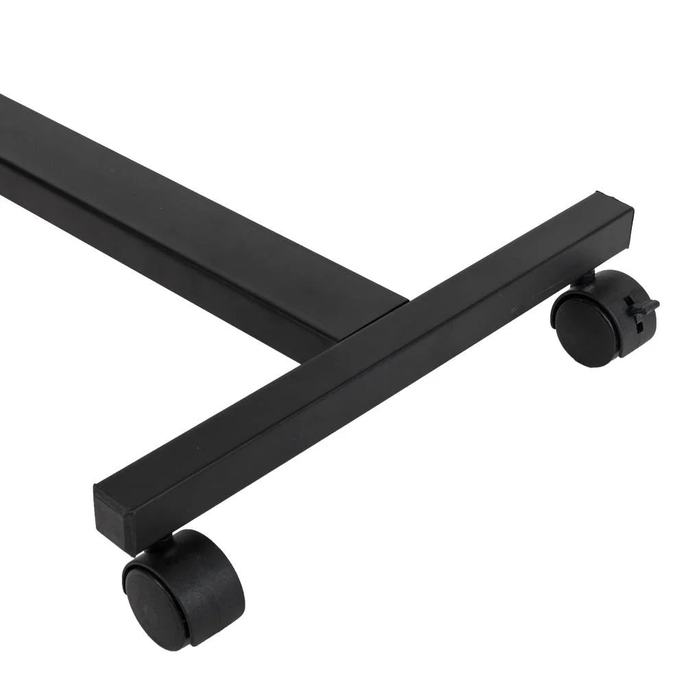 Adjustable Black Laptop Desk Rolling Cart Sofa Over Bed Notebook Table Stand S4791
