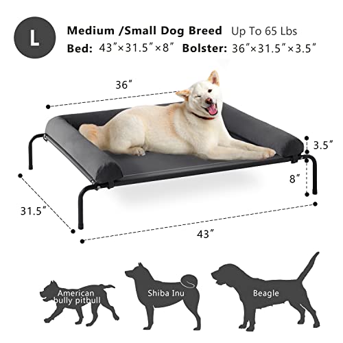Cooling Elevated Dog Bed with Breathable Mesh I6303
