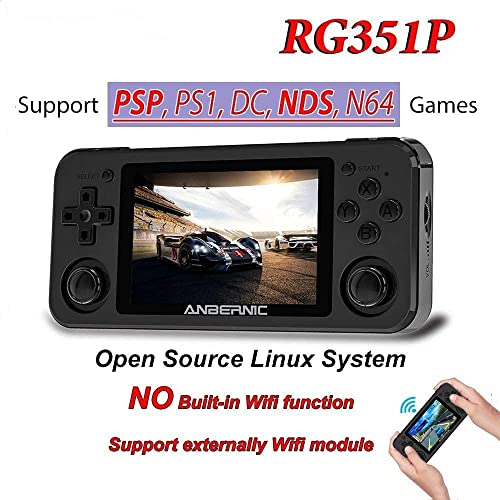 RG351P Black Handheld Game Console V2972