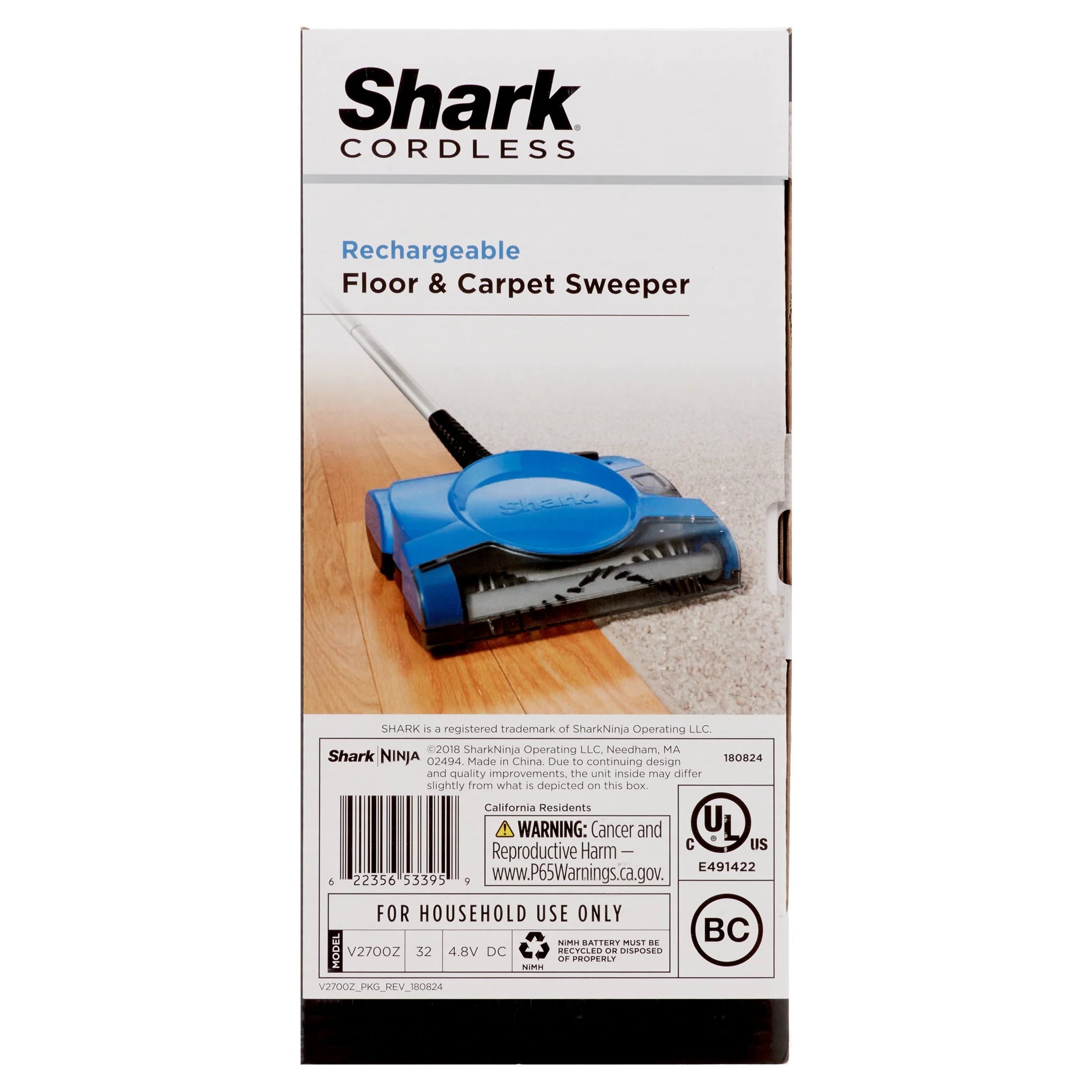 Rechargeable Floor and Carpet Sweeper I72675