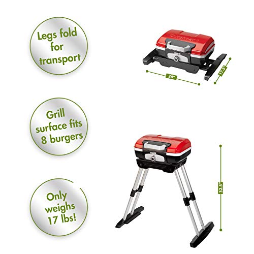 Portable Propane Gas Grill with 150 sq. in. Cooking Surface and Tote Cover S91501