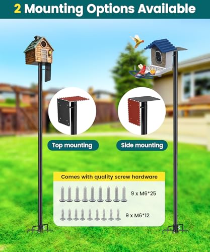 103 inch Heavy Duty Bird Feeder Pole with 5 Prongs Base F816
