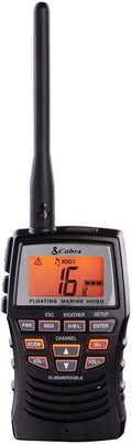 Handheld Floating VHF Radio, 6 Watt, Submersible, White M334365