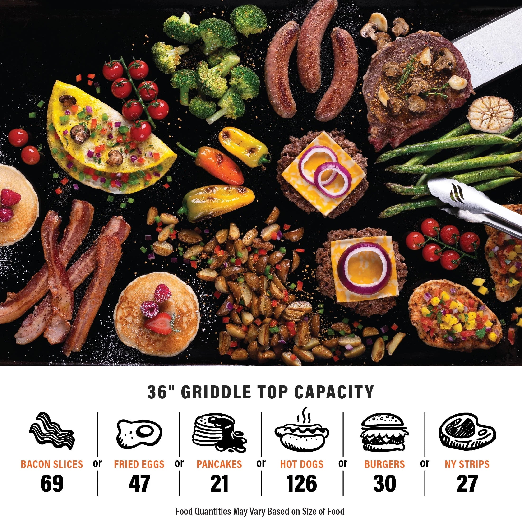4-Burner 36 Propane Griddle with Stainless Steel Cabinet and Hood Z491