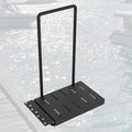 Black Metal Dock Boarding Platform with Safety Handrail M42782