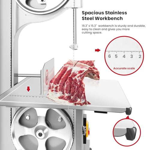 Stainless Steel Electric Meat Bone Saw with 6 Blades E46726