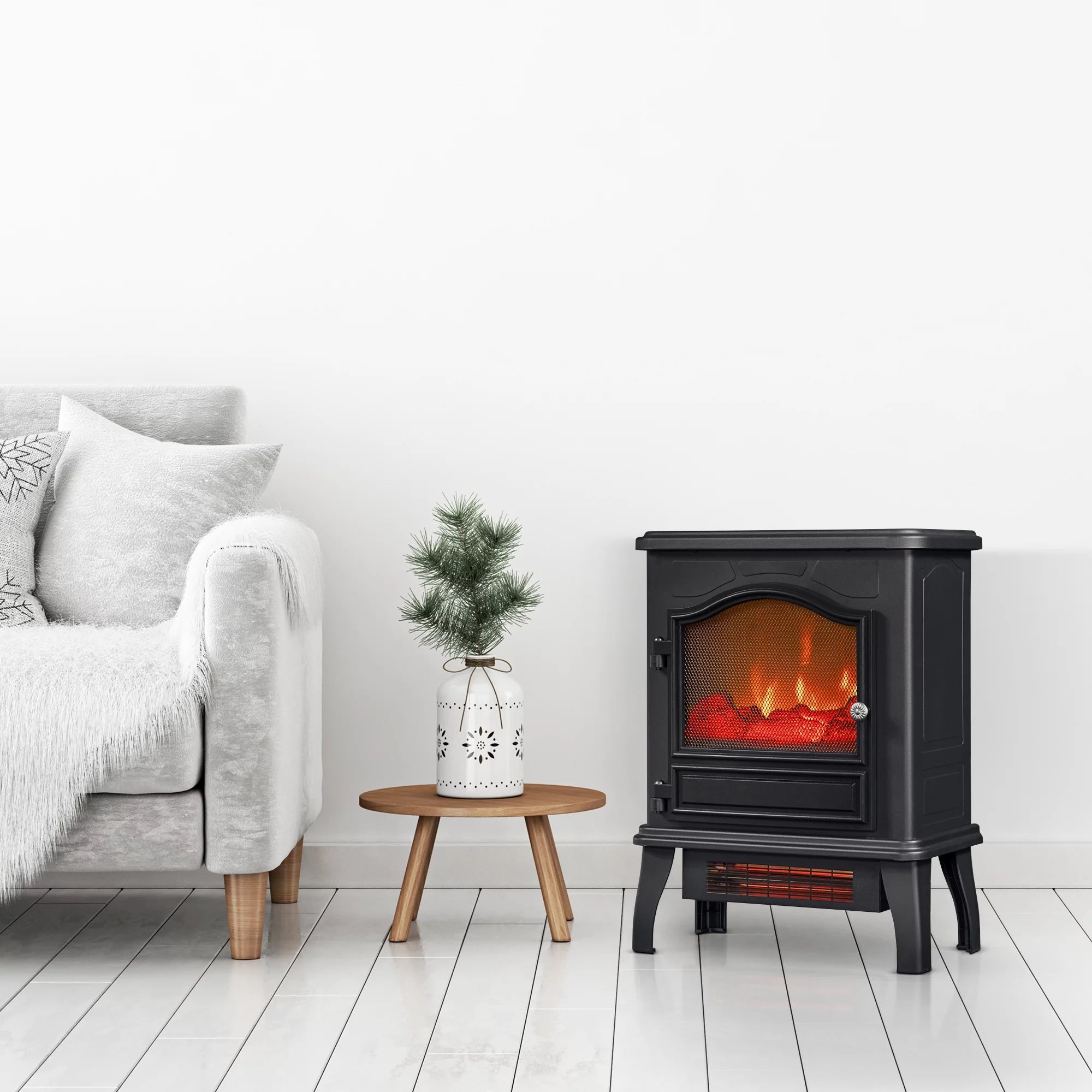1500W Black Infrared Quartz Electric Stove Heater W7159