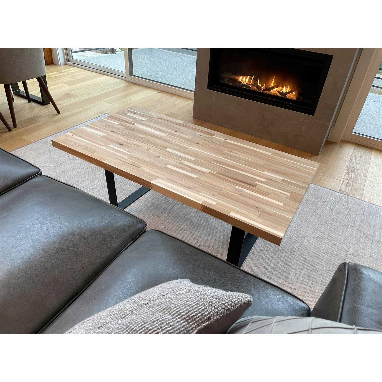 Natural Straight Butcher Block Acacia Countertop W52418