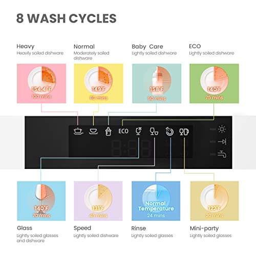 Black Countertop Portable Dishwasher, 6 Place Settings P735366