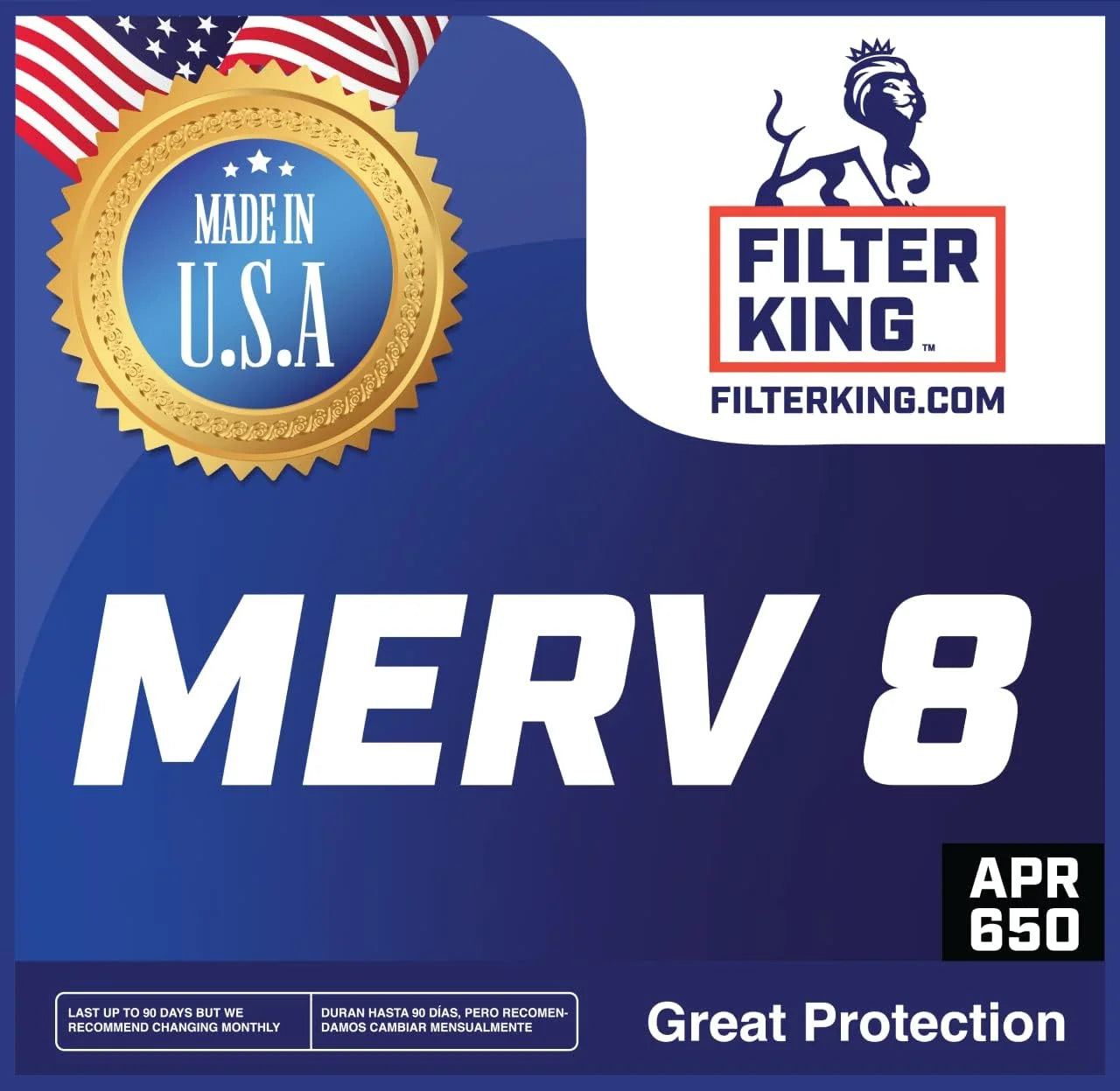 5 x 66 x .75" MERV 8 Pleated Air Filter 4-PACK V20958