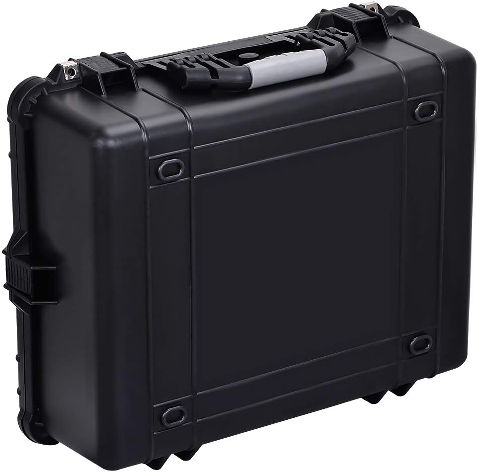 Portable Waterproof Hard Case with Customizable Fit Foam Insert, Black W3343
