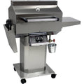 Stainless Steel Propane Gas Grill Head on Stainless Steel Pedestal Cart S8821