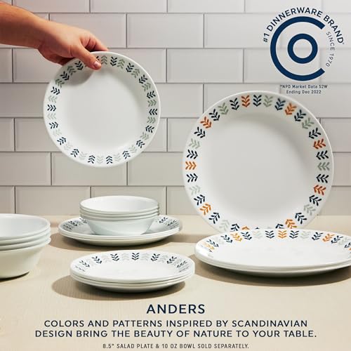 18-PC Dinnerware Set, Service for 6, Glass Plate & Bowl Set W233953