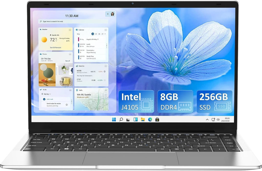 14.1 inch 1080P FHD Laptop Computer with 8GB DDR4 256GB SSD Quad-Core Intel Celeron J4105 Q96561