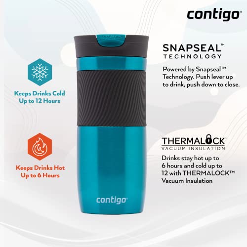 Black Stainless Steel Travel Mug, 590 ml C22333