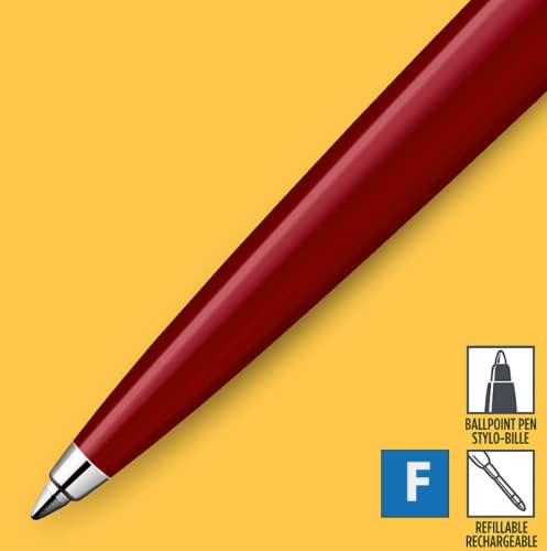 Classic Red Ballpoint Pen, Medium Point, Blue Ink, 1 Count V48711