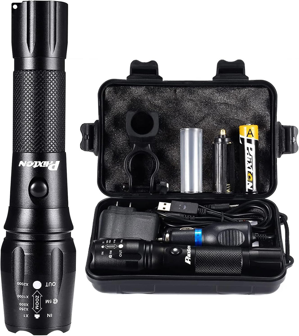 Rechargeable 5000 lumen LED Tactical Flashlight M956