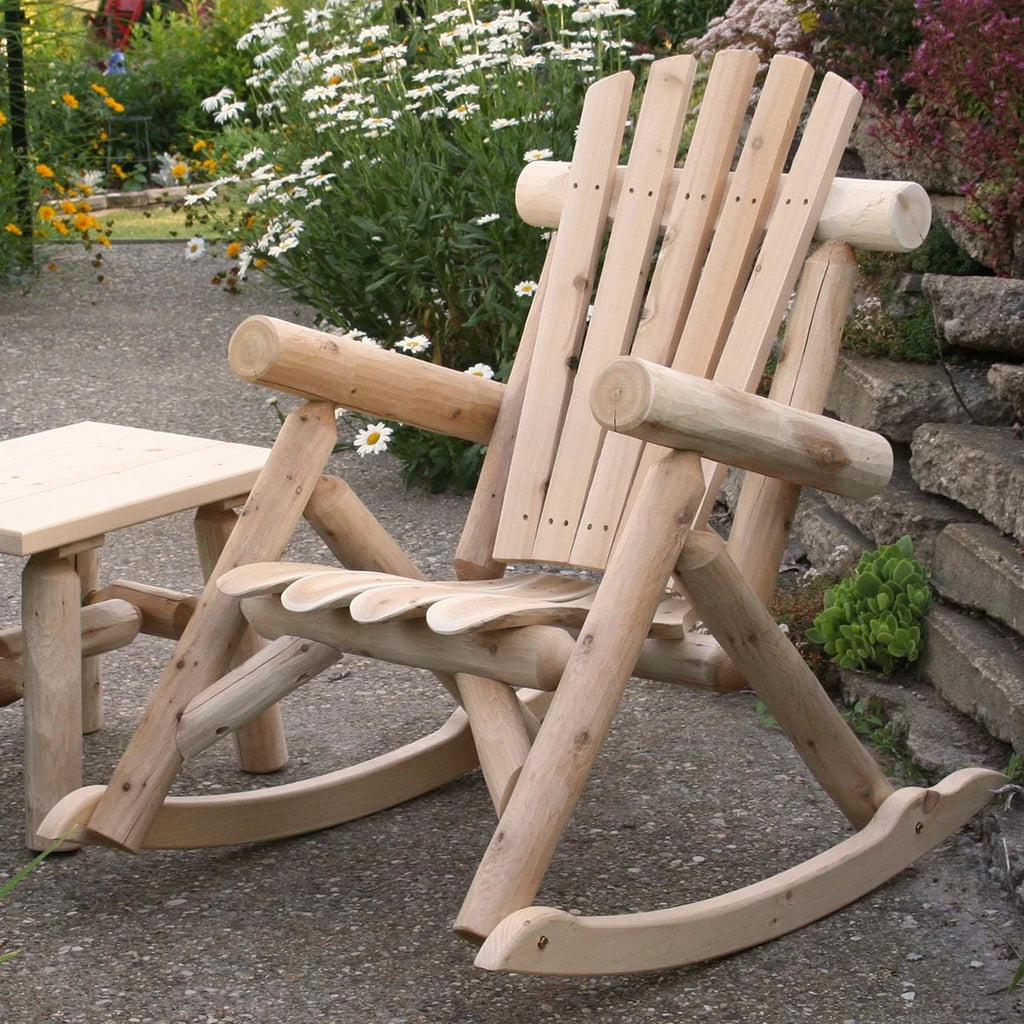 Cedar Log Rocking Chair M43151